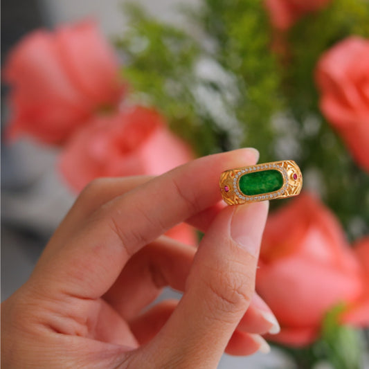 Natural Jadeite Ring