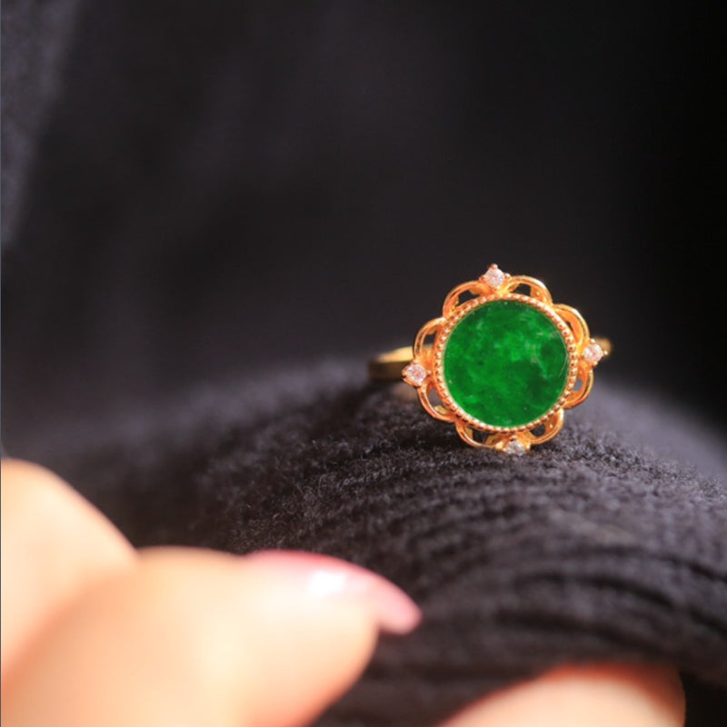 Natural Jadeite Ring