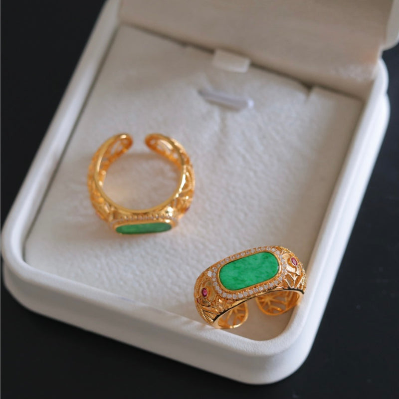 Natural Jadeite Ring