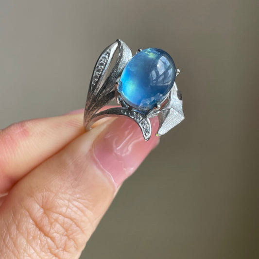 Natural Aquamarine Ring