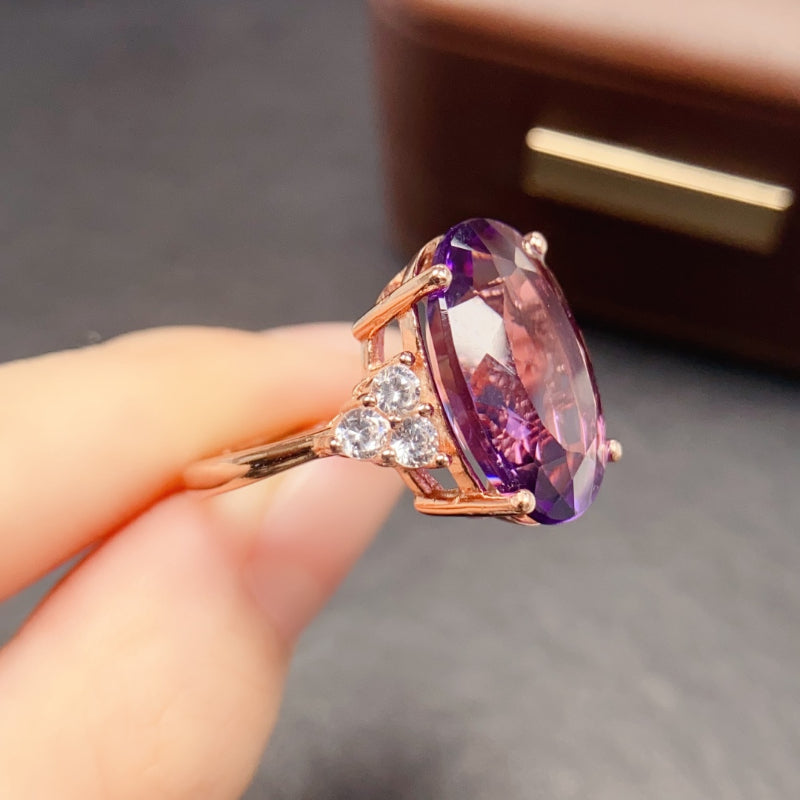 Natural Amethyst Ring