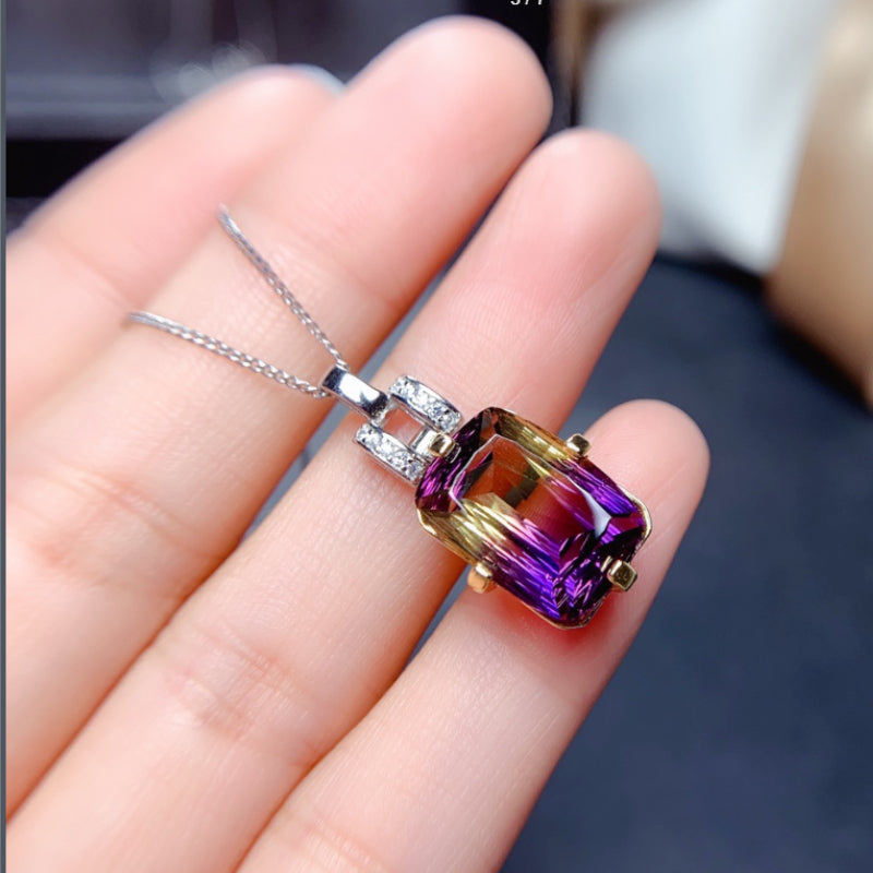 Premium Ametrine Bird's Nest Pendant