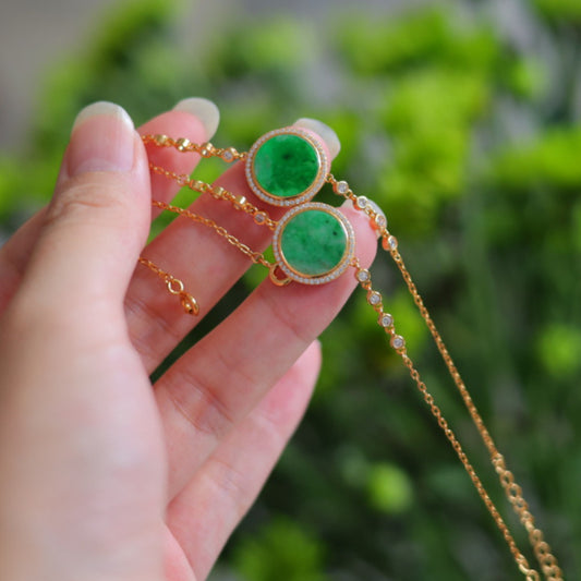 Natural Burmese Jadeite Bracelet