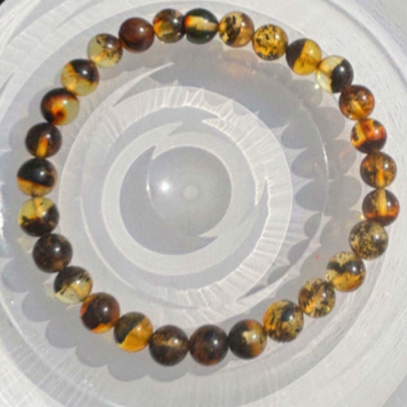 Spiritual herb amber bracelet