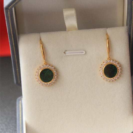 Natural Jadeite Earrings