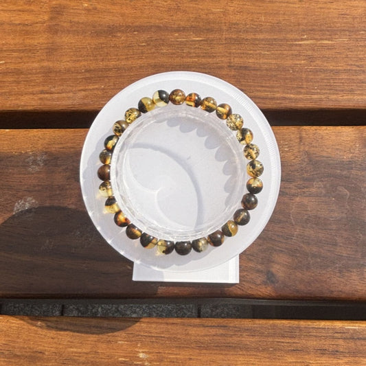 Spiritual herb amber bracelet