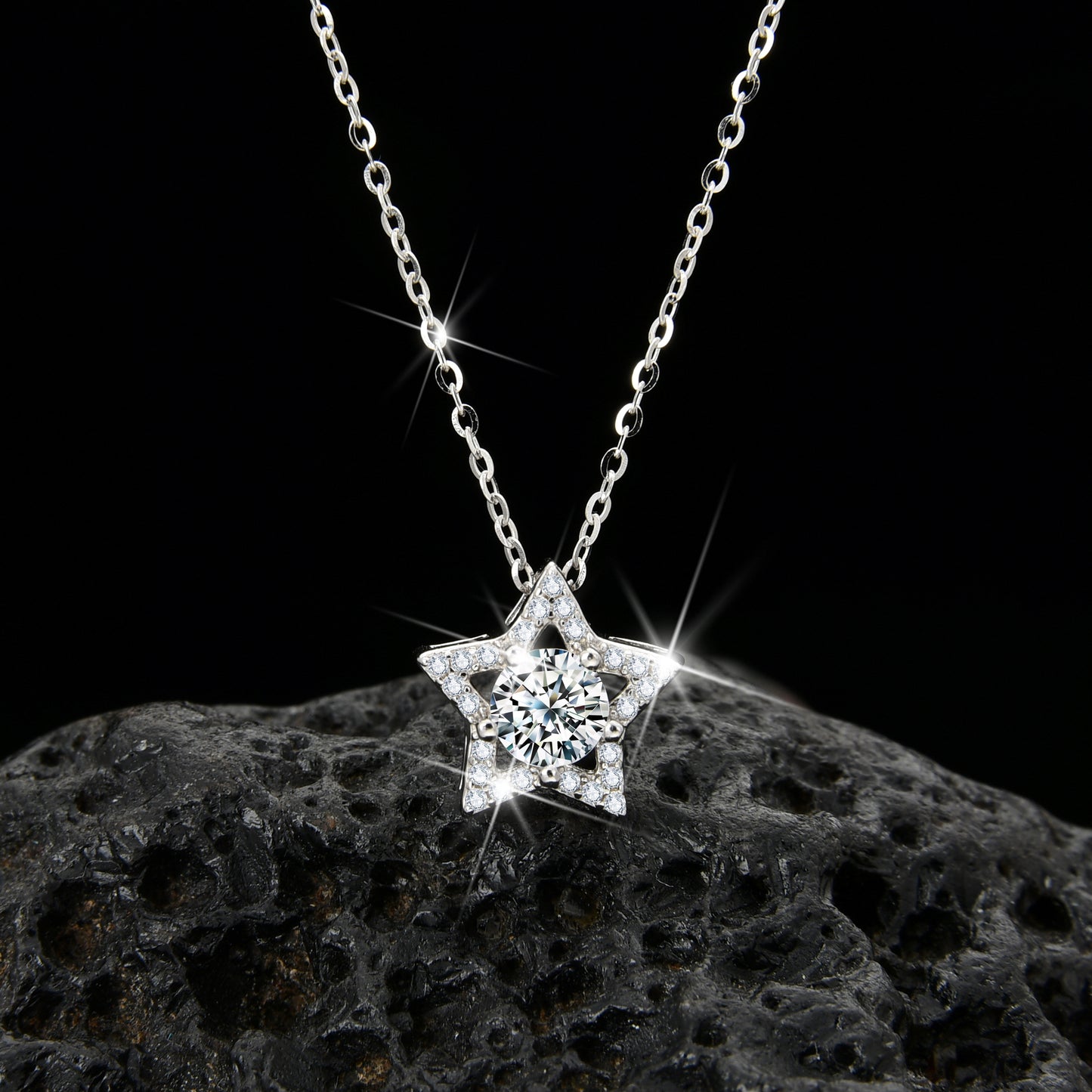 Exploring the Universe Planet Pentagonal Pendant Necklace - jewelryweilin