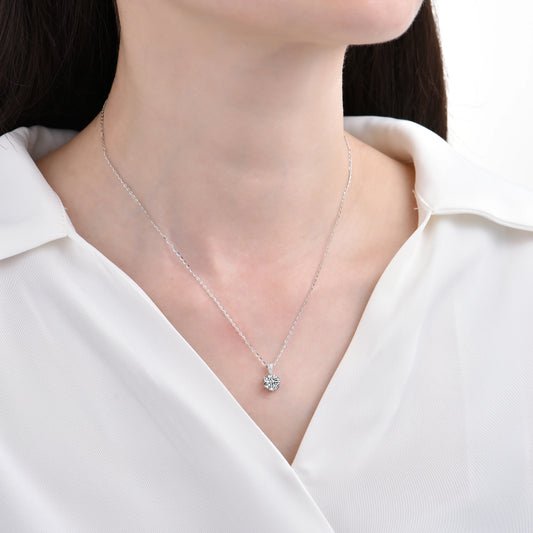Noble single crystal pendant necklace - jewelryweilin