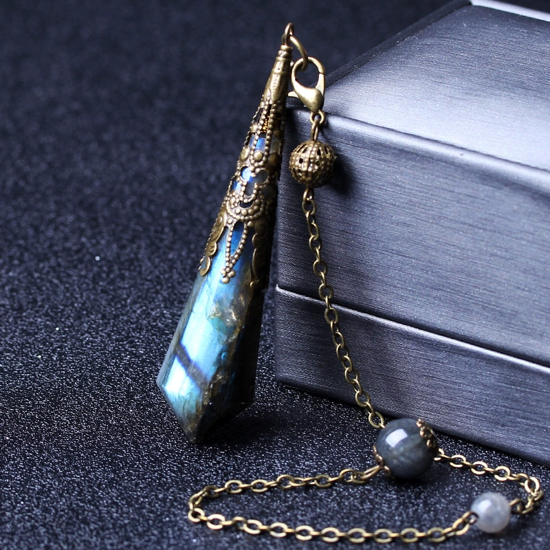 Vintage Original Lime Moonlight Pendant Necklace for Men and Women