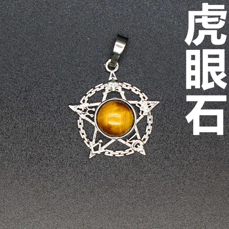 Evil Eye Malachite Pendant