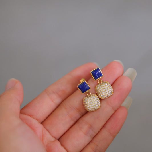Natural Lapis Lazuli Earrings