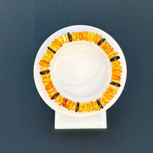 Amber wheel bracelet - jewelry - weilin.com