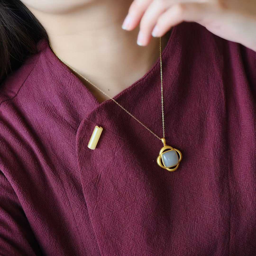 Ancient Craft Silver Smoky Purple Pendant - jewelry - weilin.com