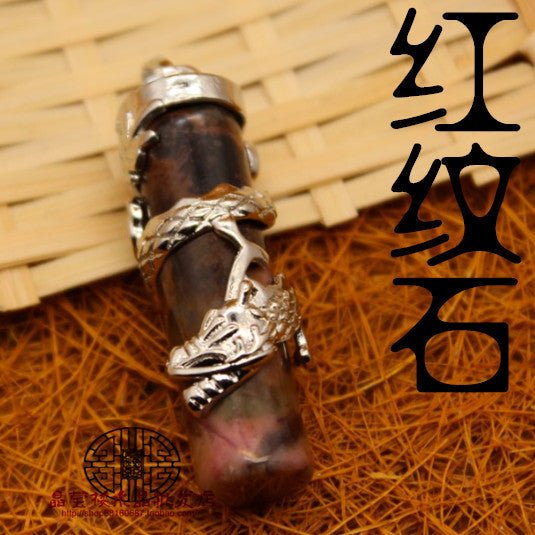 Antique Black Agate Pendant - jewelry - weilin.com
