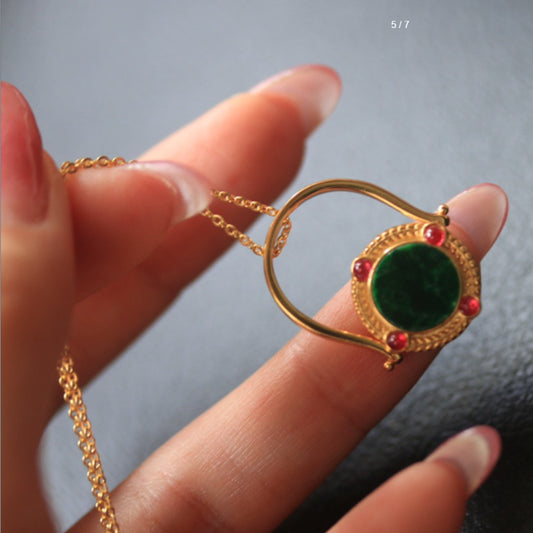 Natural Jadeite Fortune Turning Ring