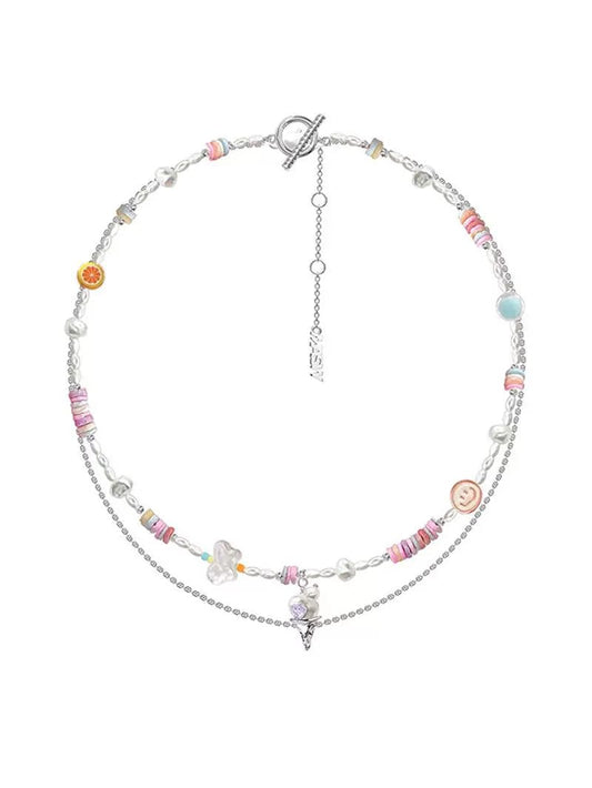 Beautiful candy color necklace - jewelry - weilin.com