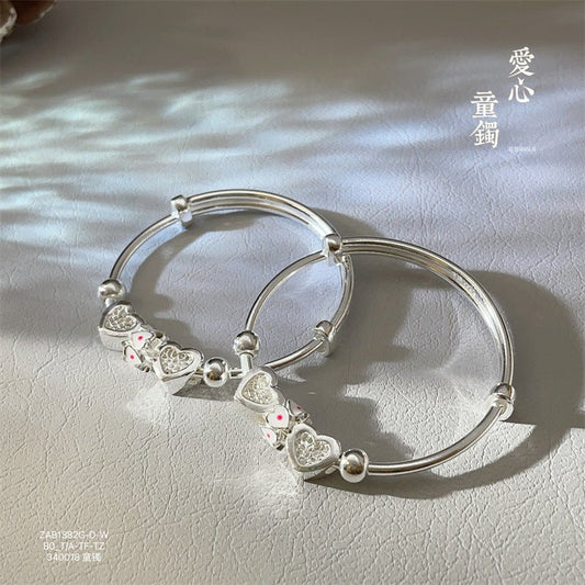China Hollow Heart Children's Bracelet - jewelry - weilin.com