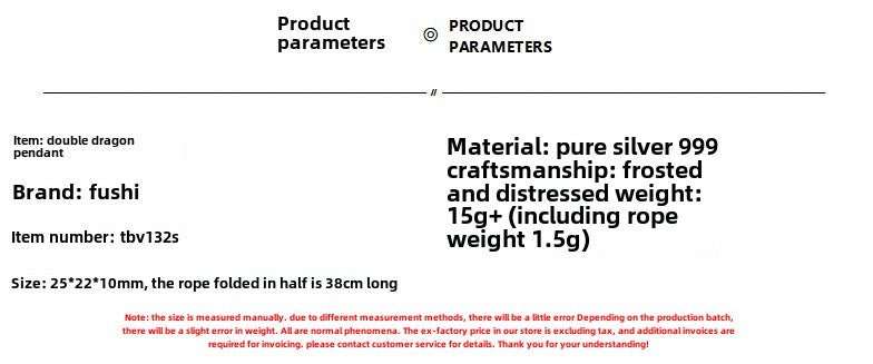 Chinese style blessing sterling silver pendant sweater chain - jewelry - weilin.com