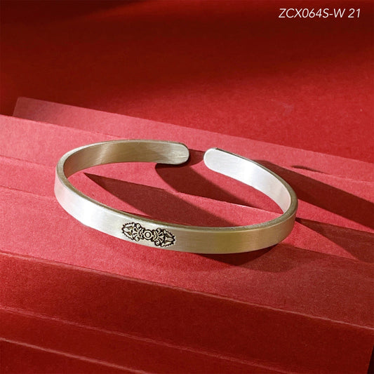 Chinese style vajra sterling silver bracelet - jewelry - weilin.com