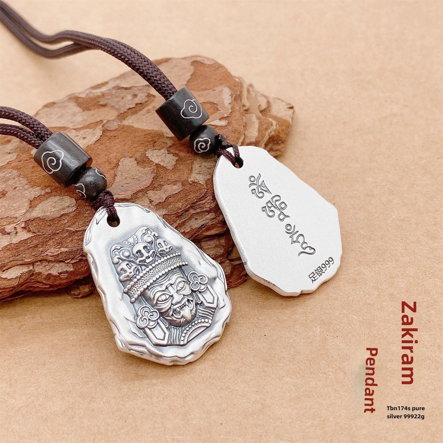 Chinese vintage sterling silver pendant necklace - jewelry - weilin.com
