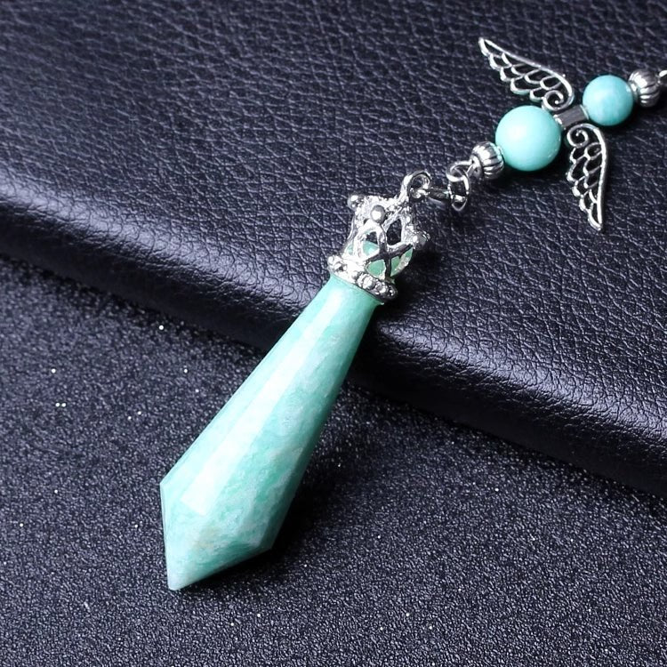 Crystal Gray Moonlight Pendant Necklace for Men and Women - jewelry - weilin.com