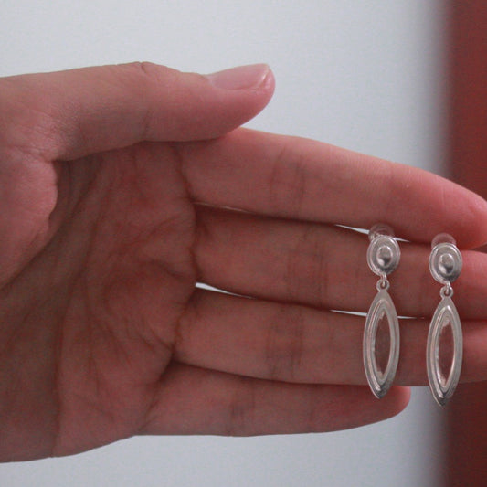 Natural White Crystal Earrings