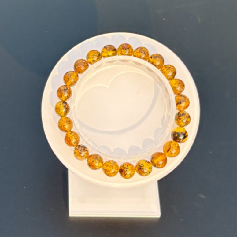 Spiritual herb amber bracelet