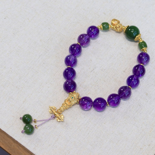 Natural Uruguayan Amethyst Bracelet