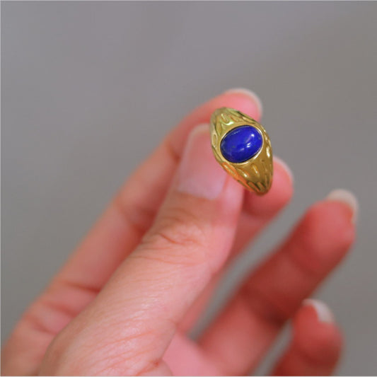 Natural Lapis Lazuli Ring
