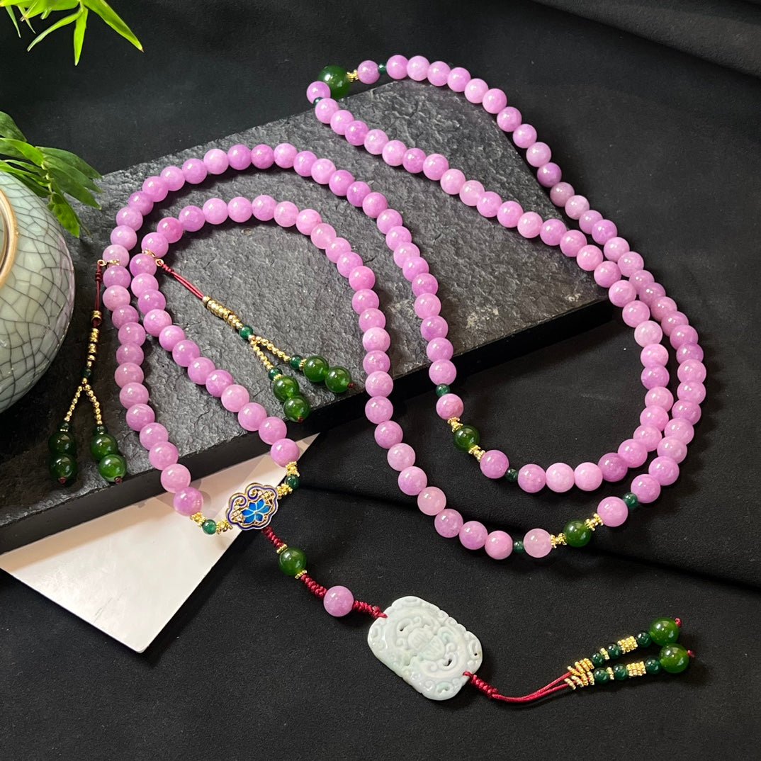 Fashion Aventurine Crossbody Necklace - jewelry - weilin.com