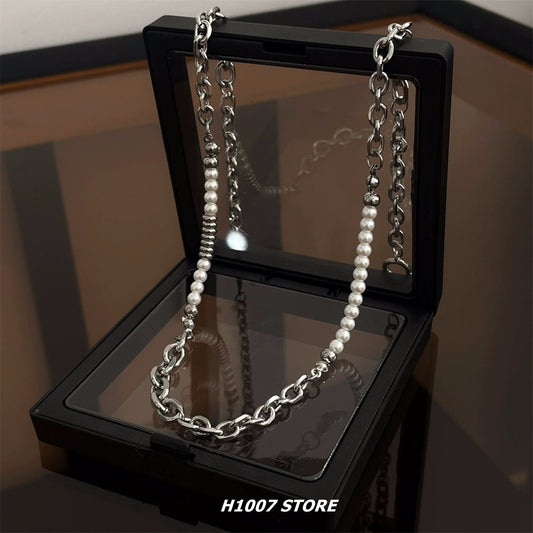 Fashionable pearl beaded necklace - jewelry - weilin.com