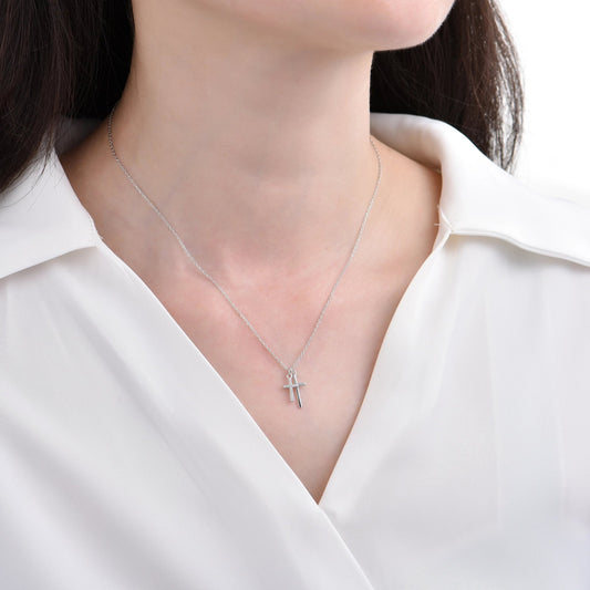 Gold Plated Faith Cross Pendant Necklace Women's Jewelry - jewelry - weilin.com