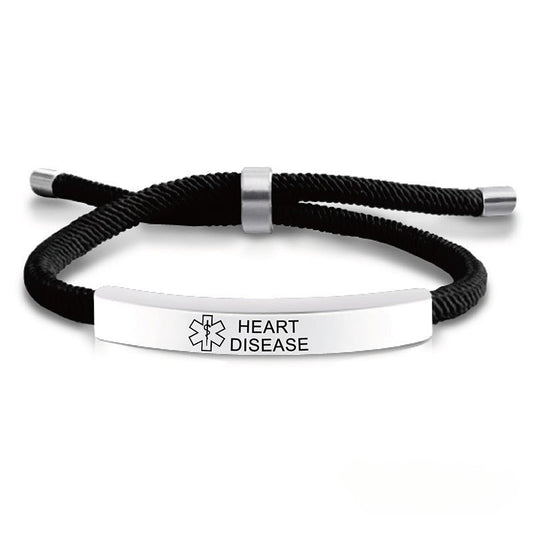 Laser engraved medical logo reminder bracelet - jewelry - weilin.com