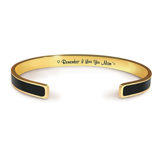 Laser Engraved Oil - Dripping Gold Bracelet - jewelry - weilin.com