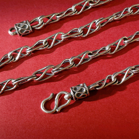 National trend S pattern sterling silver necklace - jewelry - weilin.com