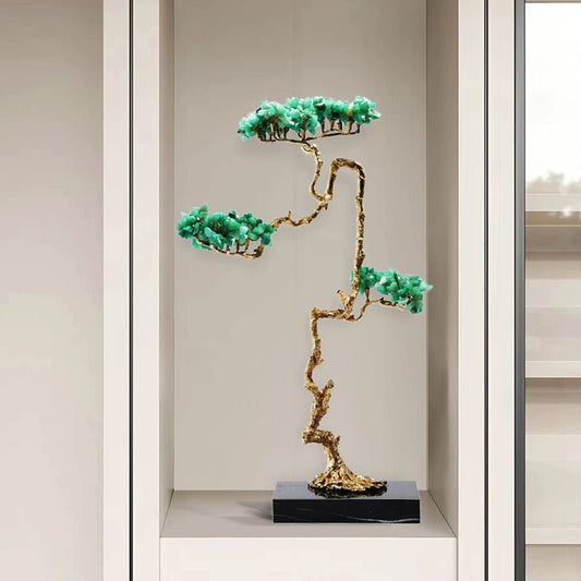 New Chinese style crystal fortune tree decoration ornaments - jewelry - weilin.com