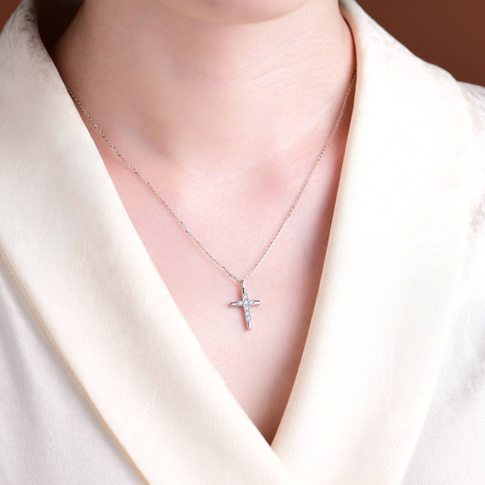 Noble and luxurious faith cross pendant necklace - jewelry - weilin.com