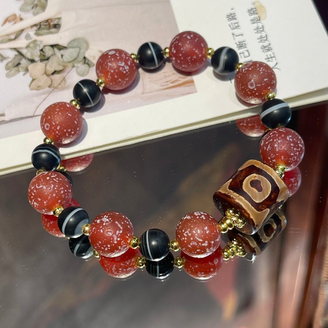 Old agate dzi bracelet - jewelry - weilin.com