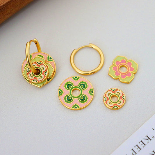 Oriental ancient style exquisite ethnic style earrings - jewelry - weilin.com