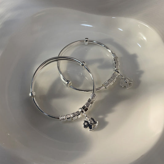 Personalized Fashion Bell Sterling Silver Bracelet - jewelry - weilin.com