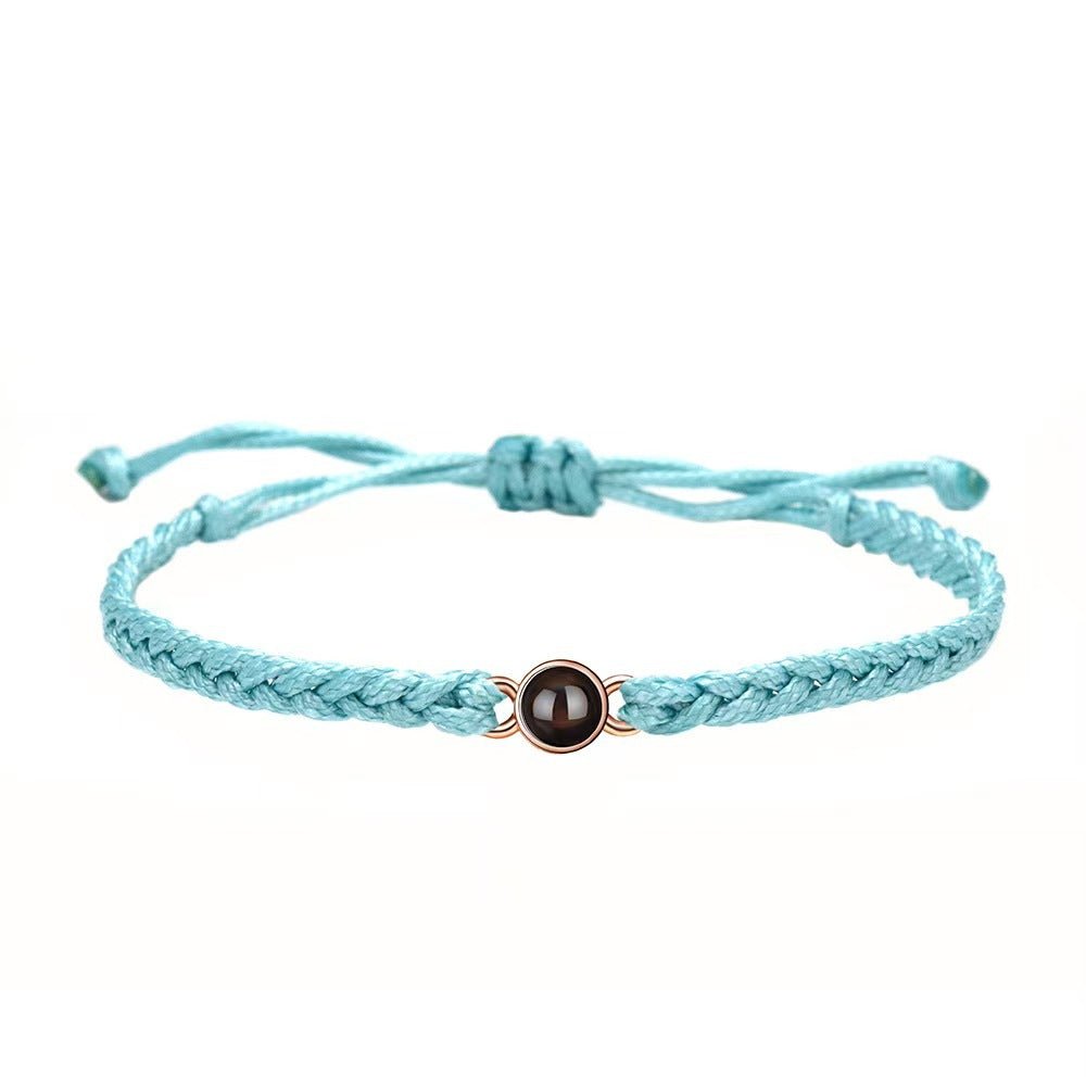 Photo projection hand - woven bracelet - jewelry - weilin.com