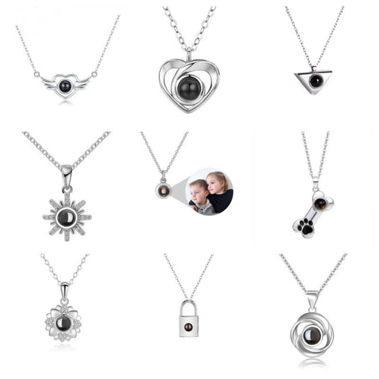 Photo projection pendant necklace - jewelry - weilin.com