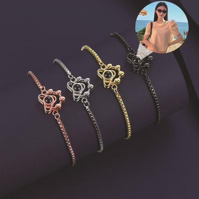 Photo projection personalized creative bracelet - jewelry - weilin.com
