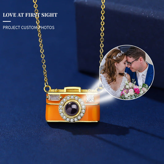 Photo Projection Small Camera Necklace - jewelry - weilin.com