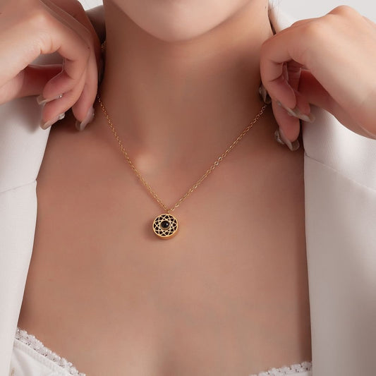 Projection photo couple necklace - jewelry - weilin.com