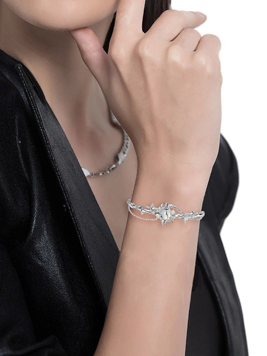 Starburst moonstone bracelet - jewelry - weilin.com