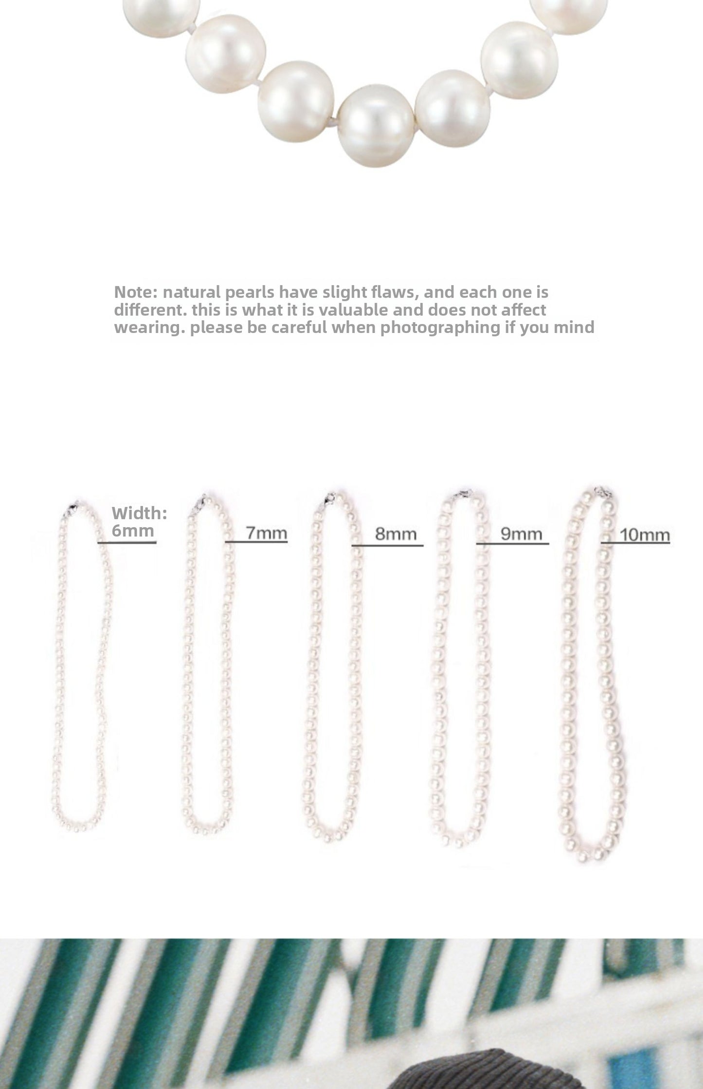 Pearl hip-hop necklace