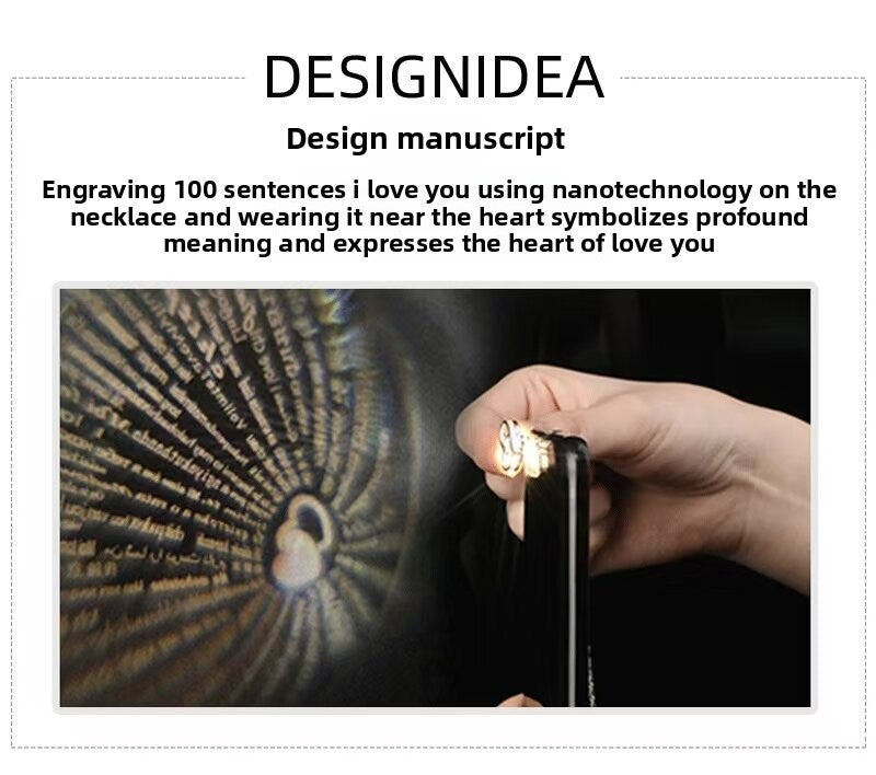 Love Zircon Photo Projection Bracelet