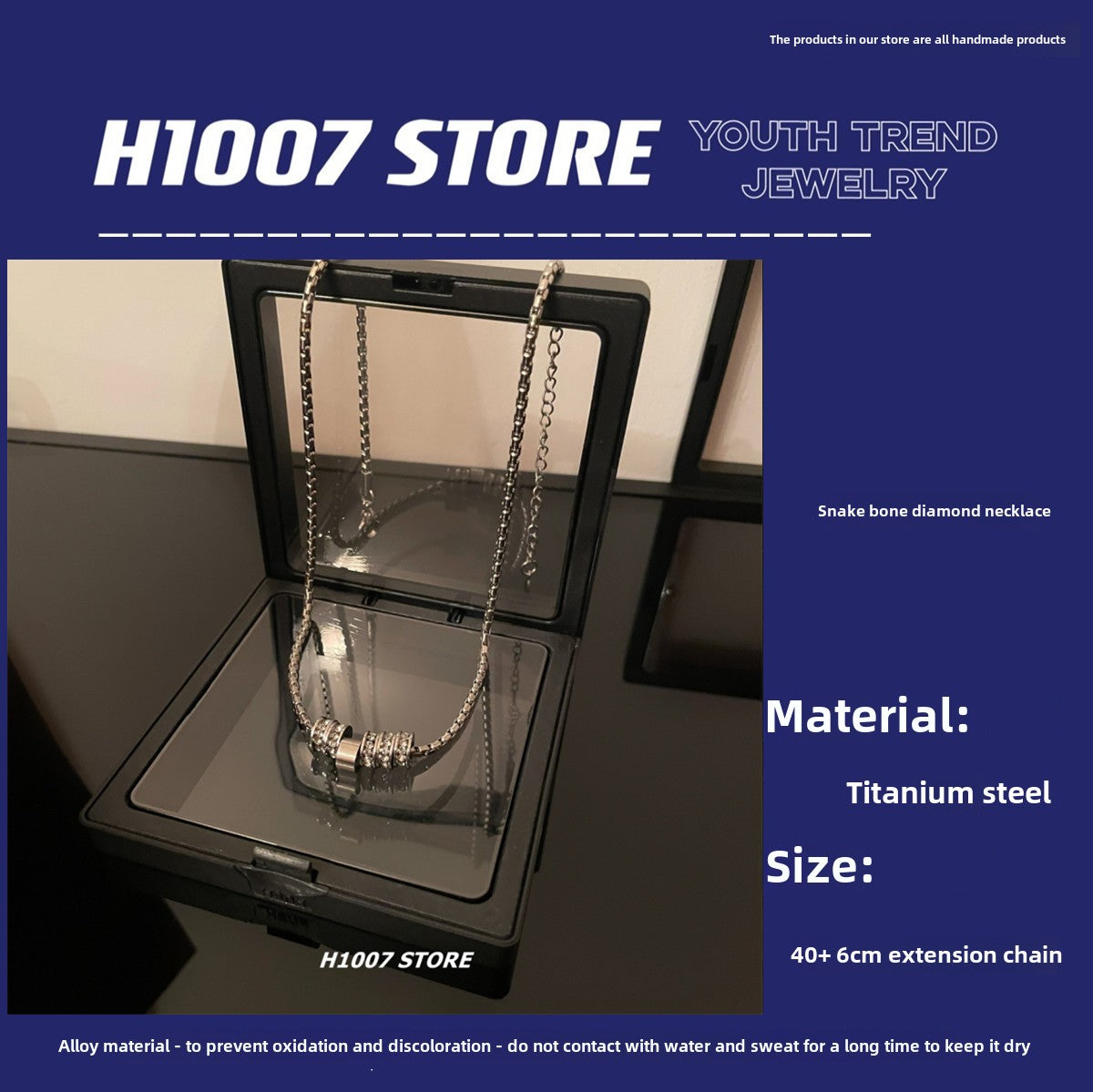 Hip-hop lucky couple clothing necklace