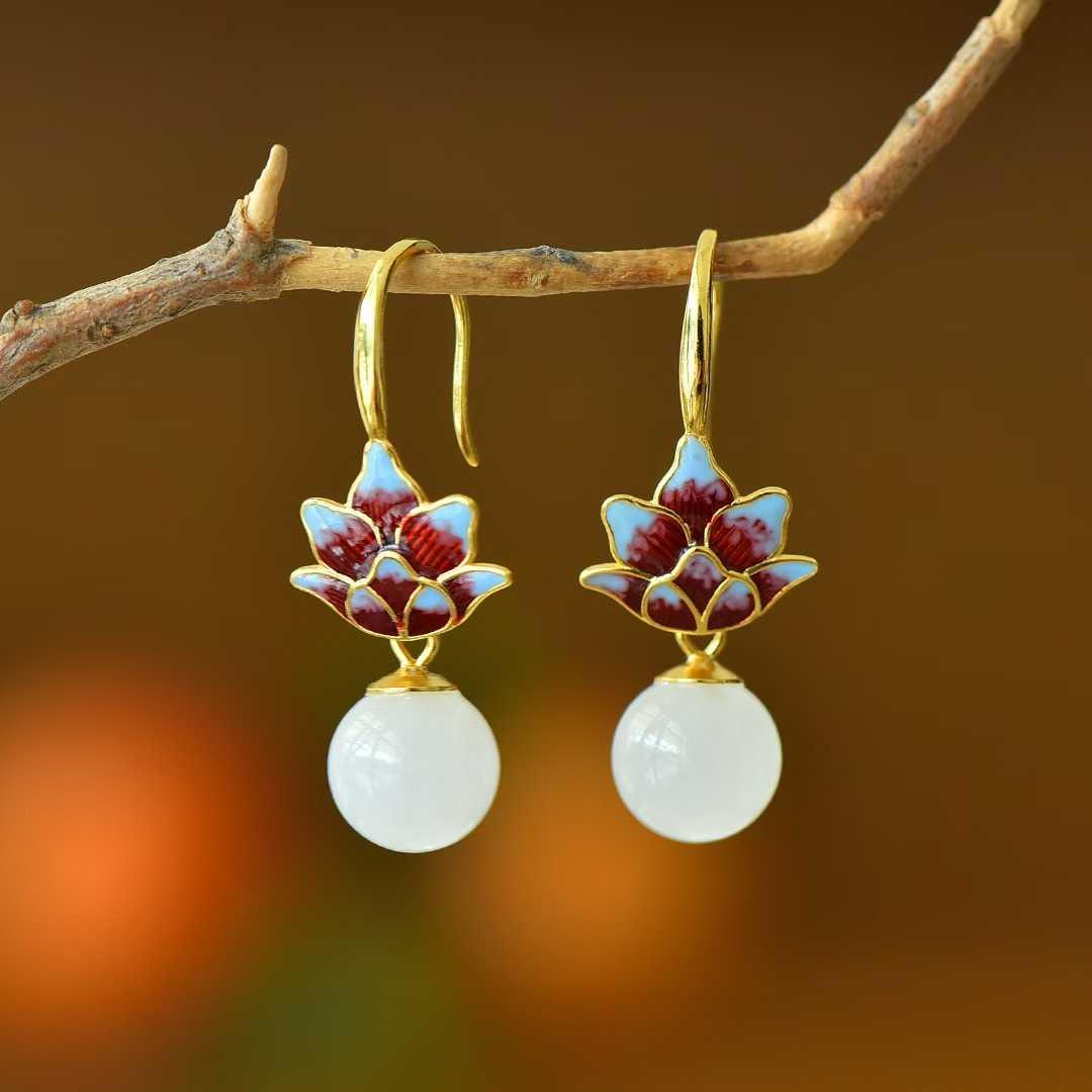 Hetian Jade Earrings